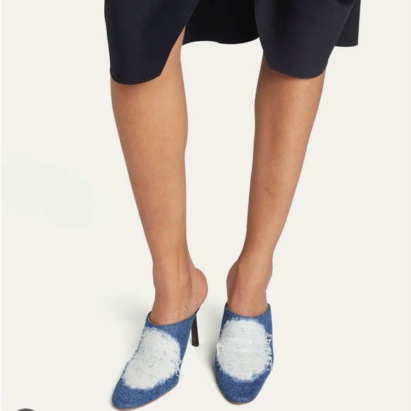NWT Loewe Ripped Denim Mule 37 - Picture 12 of 12